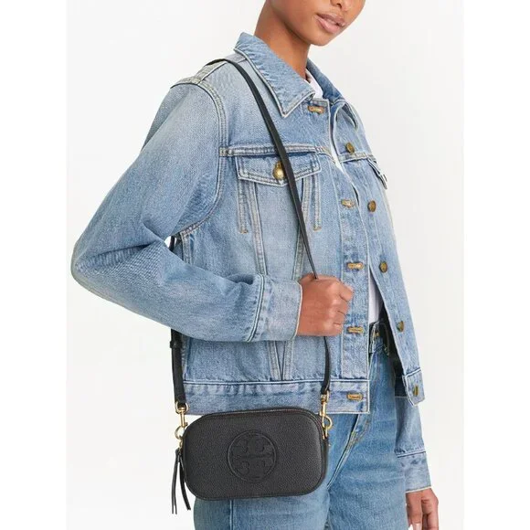 Tory Burch Miller Mini Crossbody Bag Black OS - Picture 13 of 14